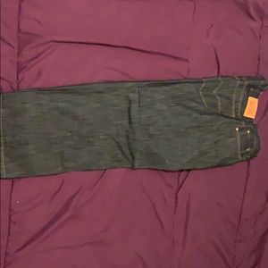 Men Levi Jeans Dark Washed Demin and Black